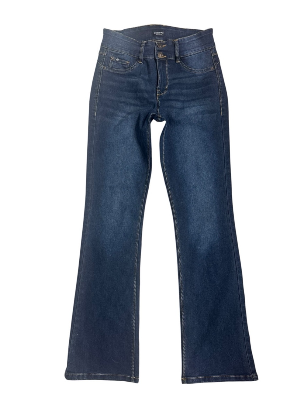 Curve Appeal Women's Curve Creator High Rise Boot Cut Jeans NWOT 6/28